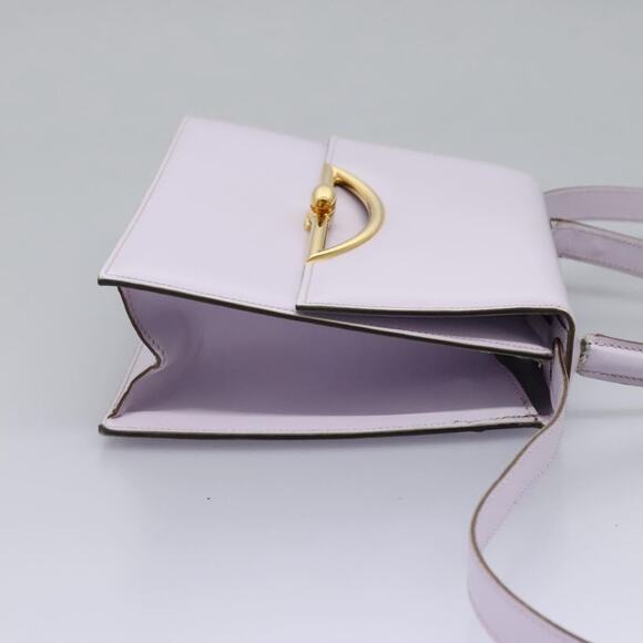 CELINE Hand Bag Leather Purple Gold - Picture 5 of 13